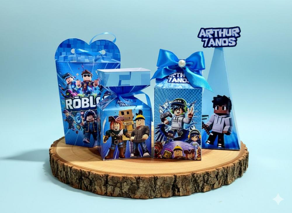Kit  Roblox Lembrancinhas personalizadas-30 unidades