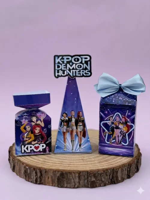 kit Guerreiras do Kpop lembrancinhas personalizadas-030 unidades