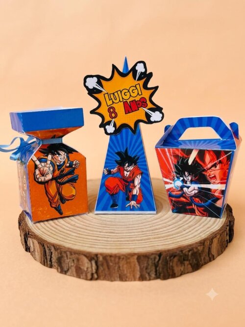 kit lembrancinha personalizadas Dragon Ball Z - 30 unidades