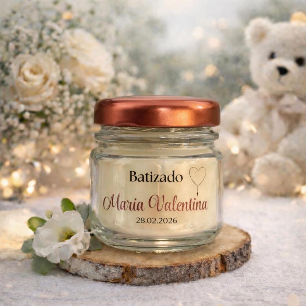 Velas Aromatizadas Personalizada - tampa metálica