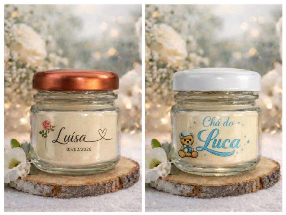 Velas Aromatizadas Personalizada - tampa metálica