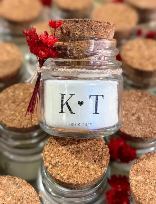 Velas Aromatizadas Personalizada com flores