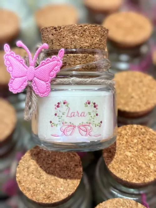 Velas Aromatizadas Personalizada - com borboleta