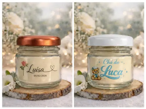 Velas Aromatizadas Personalizada - tampa metálica