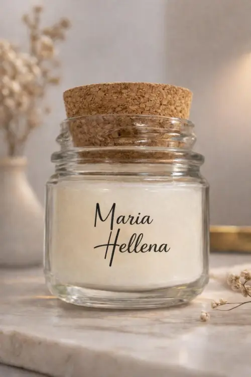 Velas Aromatizadas Personalizada - sem flores