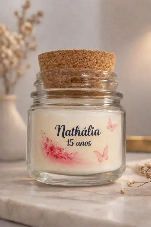 Velas Aromatizadas Personalizada - sem flores