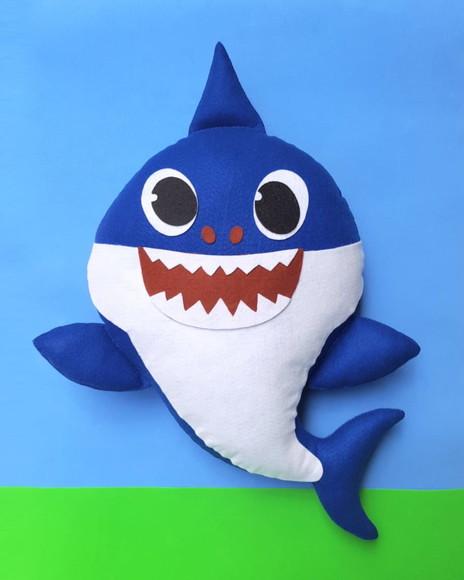 Kit Baby Shark em Feltro - 6 personagens