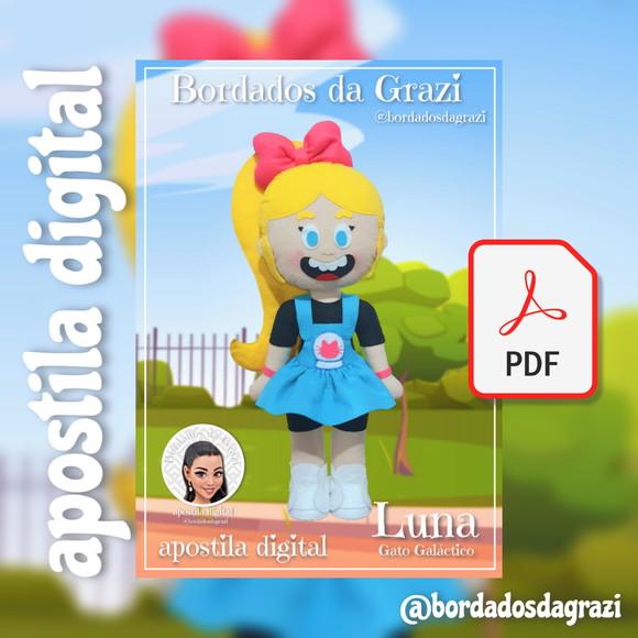 Luna Apostila Digital da Personagem do Gato Galáctico