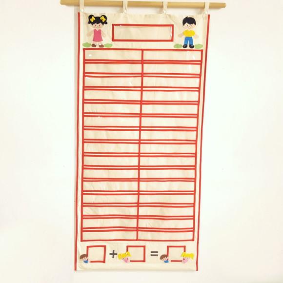 Painel para Chamada Escolar ( 30 Crachás )