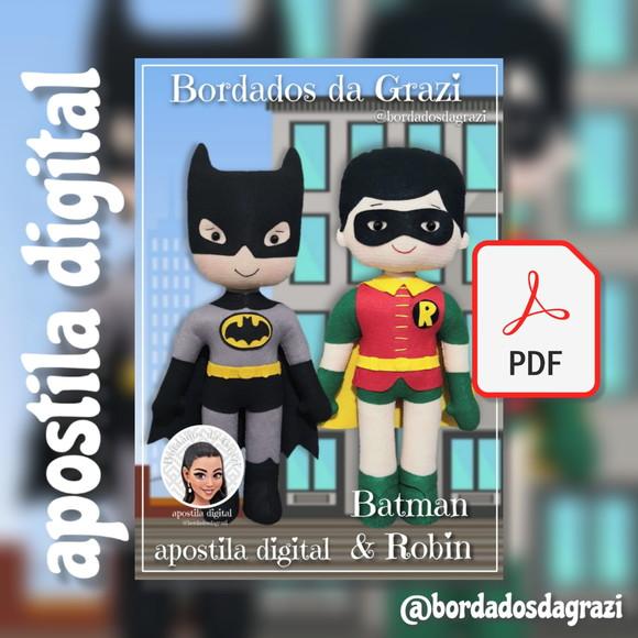 Somente Contornos - Apostila Digital Batman e Robin