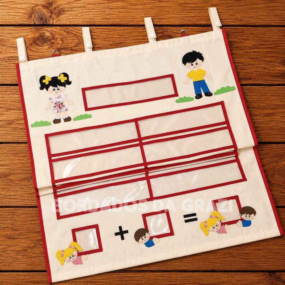 Painel para Chamada Escolar ( 30 Crachás )