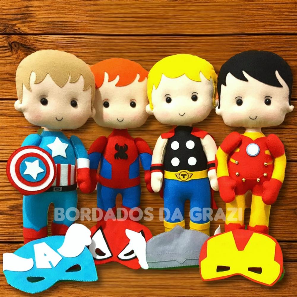 Vingadores Baby em Feltro 5 Personagens