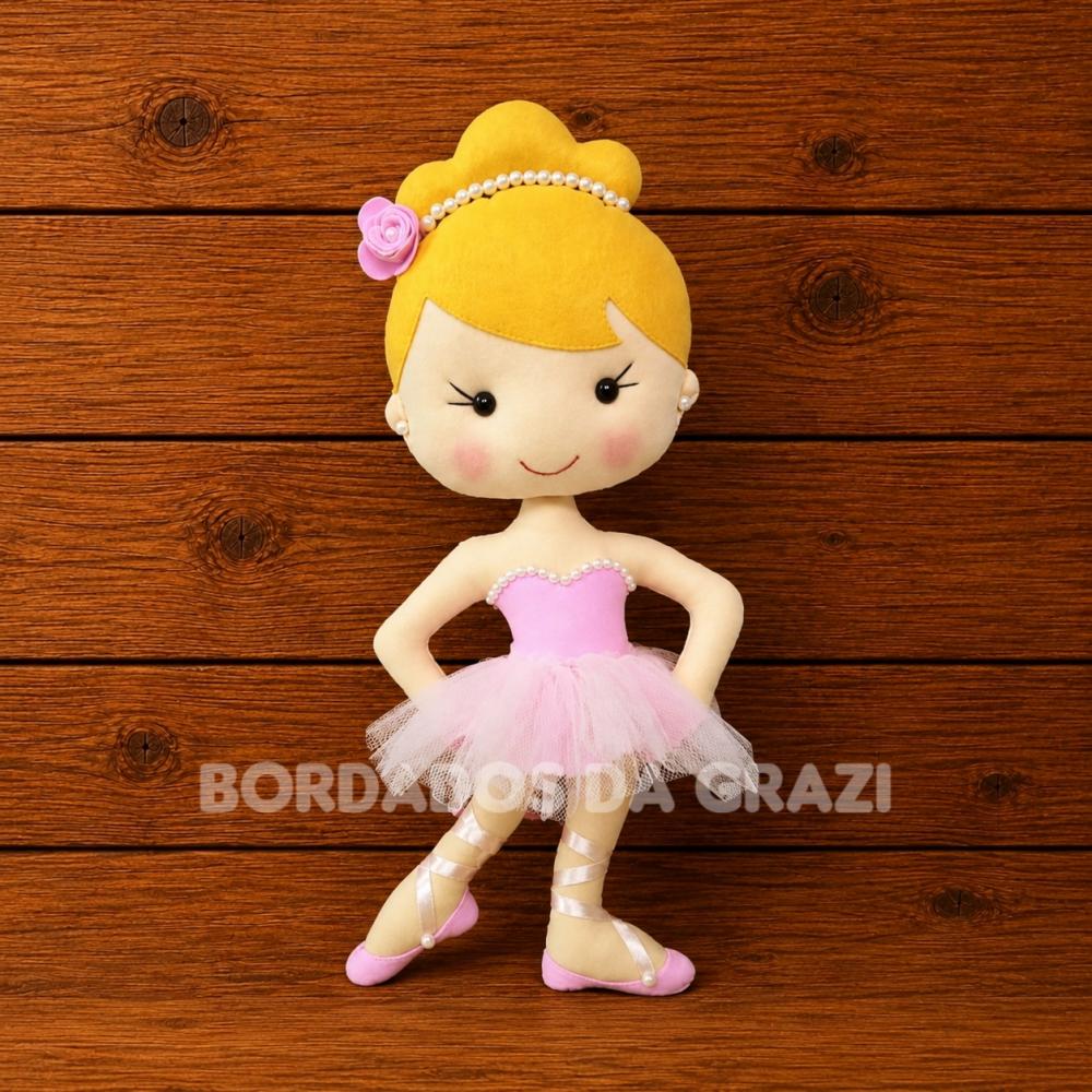 Bailarina em feltro