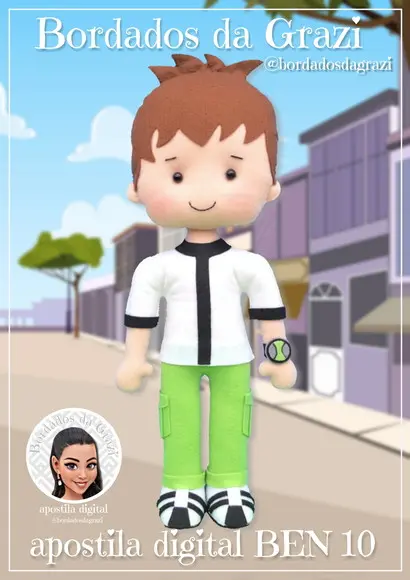 Apostila Digital Ben 10. Somente Contorno e Descrição Montar