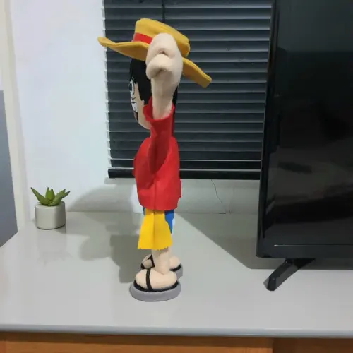 Luffy One Piece em Feltro 35cm