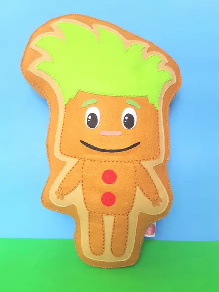 Pimpom em feltro
