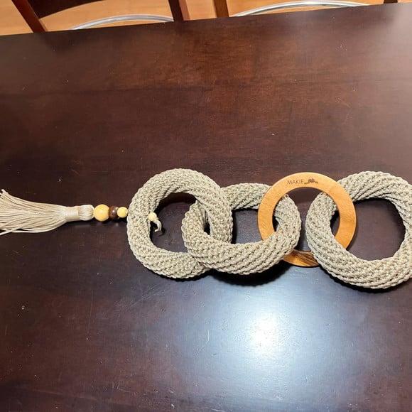 Corrente de Mesa com Elo de Madeira