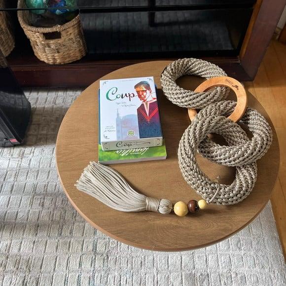 Corrente de Mesa com Elo de Madeira