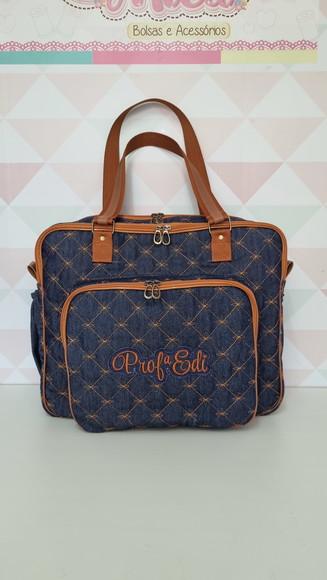 Bolsa com Divisões em Jeans