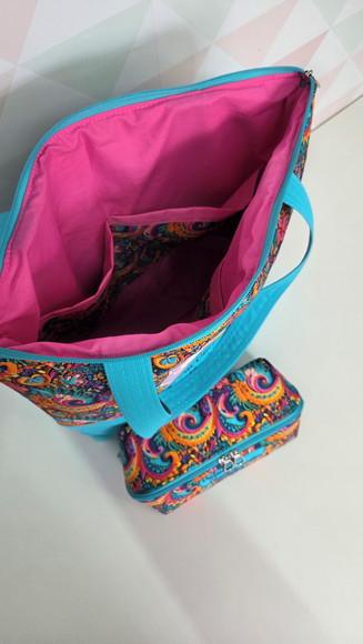 Bolsa Corujinha e Necessaire Cestinha