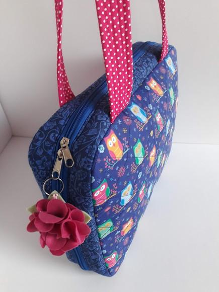 Bolsa Professora com 3 estojos- maletinha