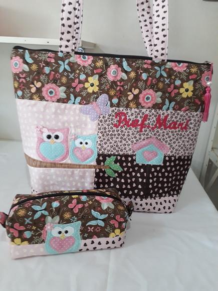 Bolsa Professora e estojo 1 divisória