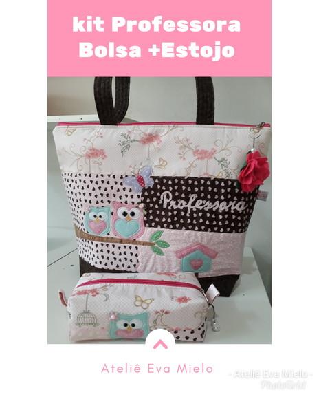 Bolsa Professora e estojo 1 divisória