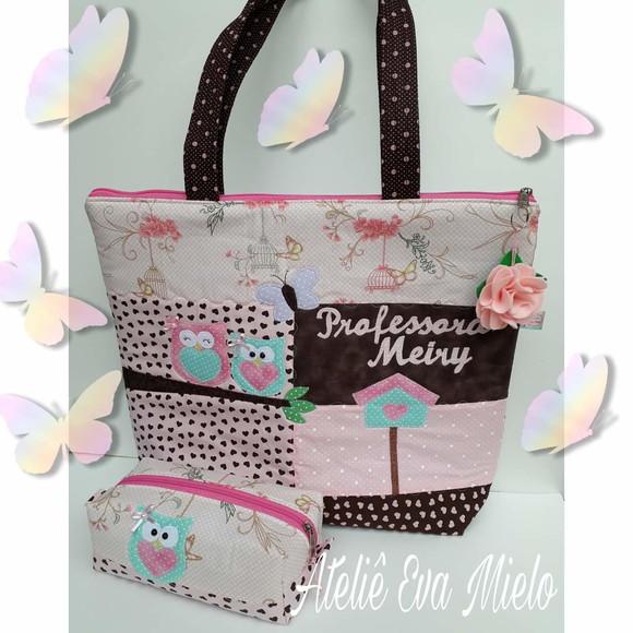 Bolsa Professora e estojo 1 divisória