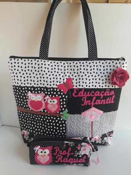 Bolsa Professora e estojo 1 divisória