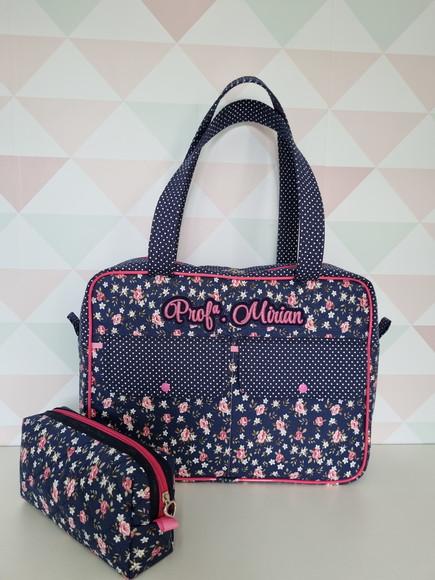 Bolsa professora( maletinha) + estojo