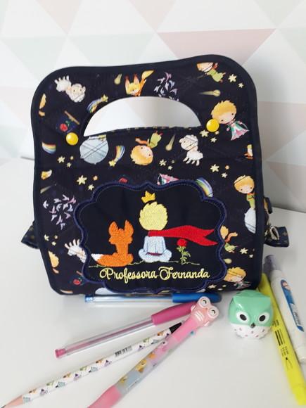 Kit Bolsa Principezinho com 3 Divisões e Nécessaire Dupla