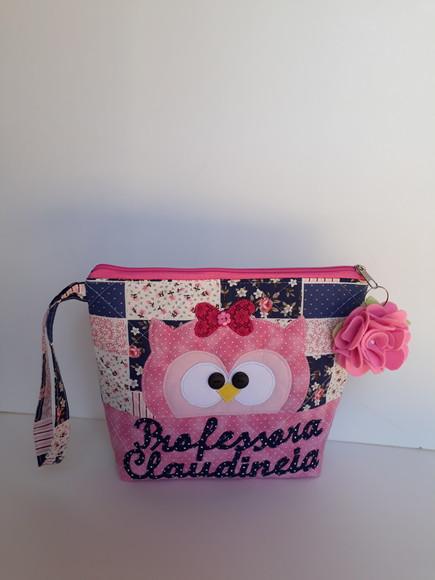 Kit bolsa professora corujinha