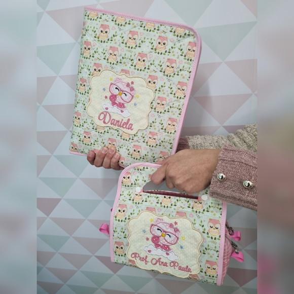 Kit Capa Para Caderno E Necessaire Dupla
