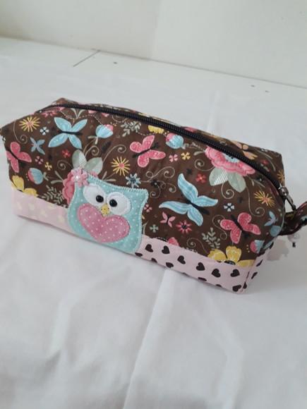 Kit Professora luxo ( bolsa, estojo e avental com bolsos)