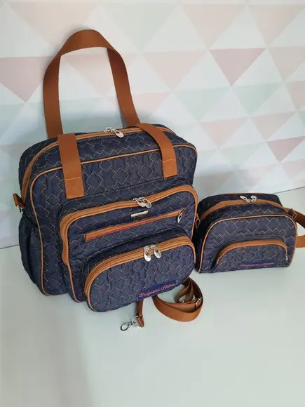 Bolsa Beah e Nécessaire Flora Jeans