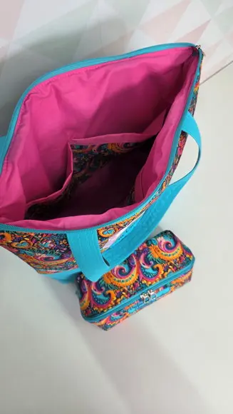 Bolsa Corujinha e Necessaire Cestinha