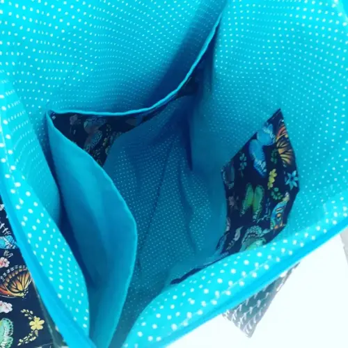 Bolsa Professora borboletas coloridas