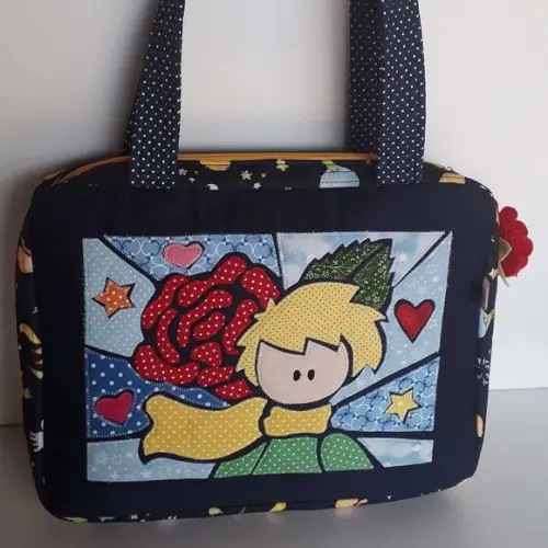 Bolsa Professora com 3 estojos- maletinha