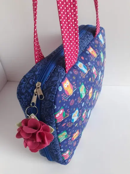 Bolsa Professora com 3 estojos- maletinha