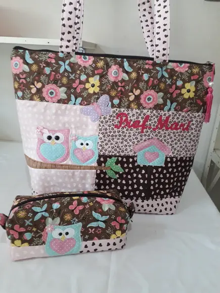 Bolsa Professora e estojo 1 divisória