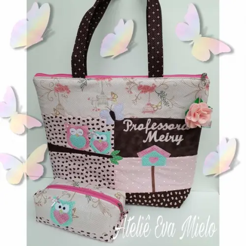 Bolsa Professora e estojo 1 divisória