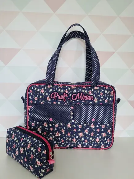 Bolsa professora( maletinha) + estojo