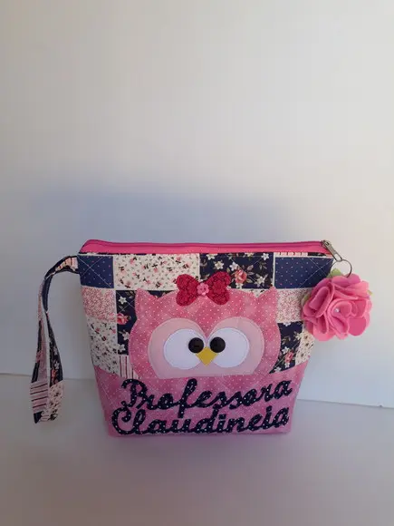 Kit bolsa professora corujinha