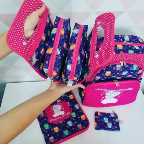 Kit Capa Para Caderno E Necessaire Dupla