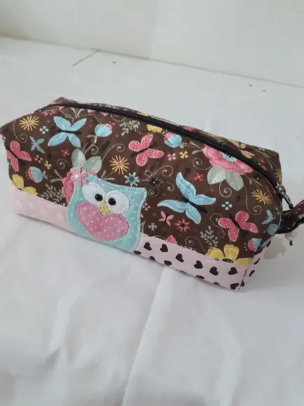 Kit Professora luxo ( bolsa, estojo e avental com bolsos)