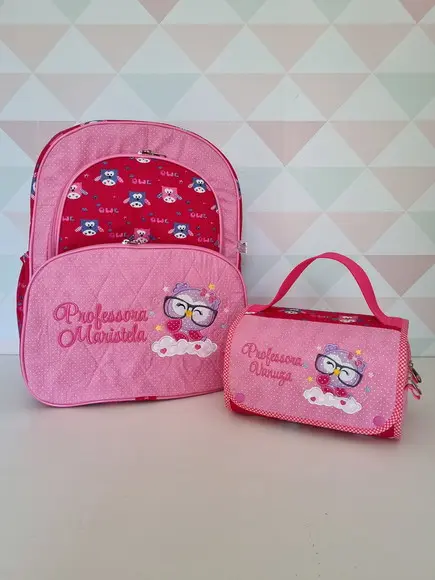 Mochila com Divisões e Nécessaire Alça Simples
