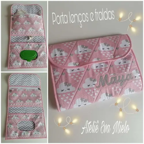 Porta Fraldas e Lenços Umedecidos