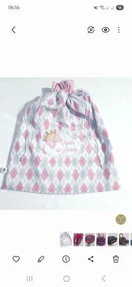 Saquinho para Trocas de Roupas (limpinhas e Sujinhas)
