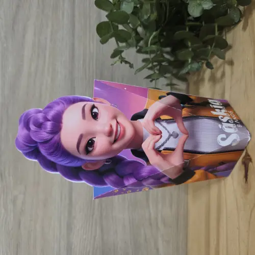 Kit 30 caixas personalizadas lembrancinha Guerreiras do K Pop PEG