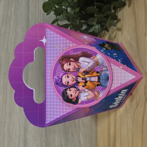 Kit 30 caixas personalizadas lembrancinha Guerreiras do K Pop PEG